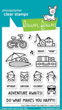 Car Critters Road Trip Add-On Stamp Set, Lawn Fawn
