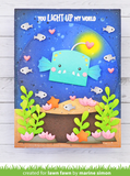 Tiny Gift Box Anglerfish Add-On Dies, Lawn Fawn