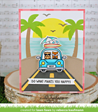 Beach Sunset Stencils, Lawn Clippings - Lawn Fawn