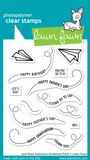 Just Plane Awesome Sentiment Trails Stamp Set, Lawn Fawn