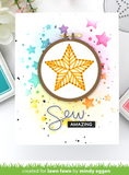 Embroidery Hoop Star Add-On Die, Lawn Fawn