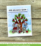 Apple-Solutely Awesome Stamp Set, Lawn Fawn
