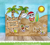 Beachy Christmas Stamp Set, Lawn Fawn