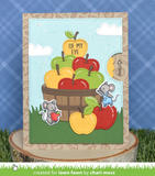 Reveal Wheel Apple Add-On Dies, Lawn Fawn