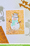 Winter Big Scripty Words Hot Foil Plates, Lawn Fawn
