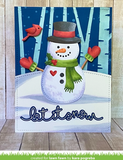 Birch Tree Stencils, Lawn Clippings - Lawn Fawn