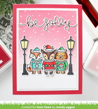 Snow Flurries Background Stencil, Lawn Clippings - Lawn Fawn
