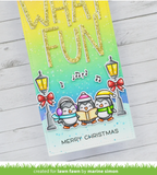 Snow Flurries Background Stencil, Lawn Clippings - Lawn Fawn