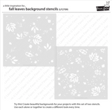 Fall Leaves Background Stencils, Lawn Clippings - Lawn Fawn