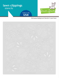Fall Leaves Background Stencils, Lawn Clippings - Lawn Fawn