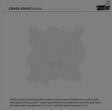 Cloudy Stencil, Lawn Clippings - Lawn Fawn