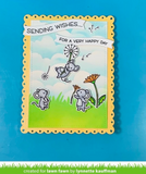 Cloudy Stencil, Lawn Clippings - Lawn Fawn