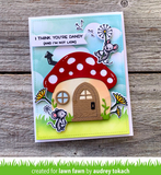 Cloudy Stencil, Lawn Clippings - Lawn Fawn