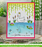 Scene Builder Stencils:  Bayou, Lawn Clippings - Lawn Fawn