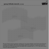 Grassy Hillside Stencils, Lawn Clippings - Lawn Fawn