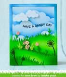 Meadow Backdrop:  Portrait Die, Lawn Fawn