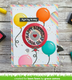 Outside In Stitched Balloon Stackables Die, Lawn Fawn