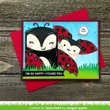 Tiny Gift Box Ladybug Add-On Die, Lawn Fawn