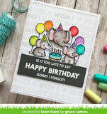 Offset Sayings:  Birthday Stamp Set, Lawn Fawn