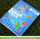 Offset Sayings:  Birthday Stamp Set, Lawn Fawn