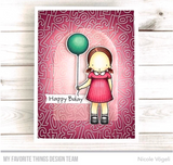 Number Jumble Background Stamp, My Favorite Things Rubber Stamps