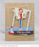 All Lined Up Background Stamp, My Favorite Things Rubber Stamps