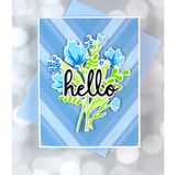 Modern Layered Florals Stamp Set, Pinkfresh Studio