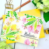 Modern Layered Florals Stamp Set, Pinkfresh Studio