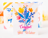 Modern Layered Florals Stamp Set, Pinkfresh Studio