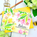 Modern Layered Florals Die Set, Pinkfresh Studio