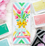 Modern Layered Florals Die Set, Pinkfresh Studio