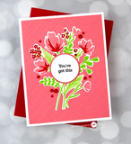 Modern Layered Florals Die Set, Pinkfresh Studio