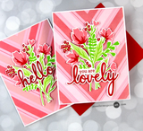 Modern Layered Florals Die Set, Pinkfresh Studio