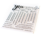 Simply Sentiments - You Stamp Set, Pinkfresh Studio