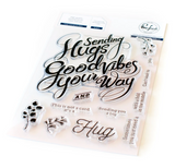 Hugs and Good Vibes Stamp Set, Pinkfresh Studio