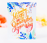 Hugs and Good Vibes Stamp Set, Pinkfresh Studio