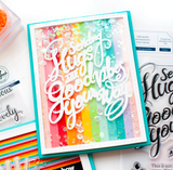 Hugs and Good Vibes Stamp Set, Pinkfresh Studio
