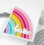 Color Block Rainbow Die, Pinkfresh Studio