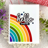 Color Block Rainbow Die, Pinkfresh Studio