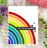 Color Block Rainbow Die, Pinkfresh Studio