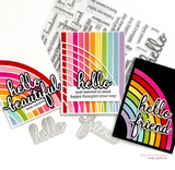 Color Block Rainbow Die, Pinkfresh Studio