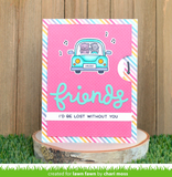 Reveal Wheel Templates - Car Critters, Lawn Fawn
