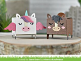 Tiny Gift Box Unicorn and Horse Add-On Dies, Lawn Fawn