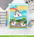 Puffy Cloud Backdrop, Portrait Die, Lawn Fawn