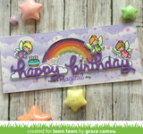 Stitched Rainbow Die, Lawn Fawn