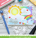 Outside In Stitched Sun Dies, Lawn Fawn