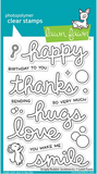 Scripty Bubble Sentiments Stamp Set, Lawn Fawn