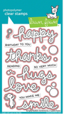 Scripty Bubble Sentiments Die, Lawn Fawn