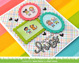 Long Distance Hugs Stamp Set, Lawn Fawn
