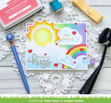 Long Distance Hugs Stamp Set, Lawn Fawn